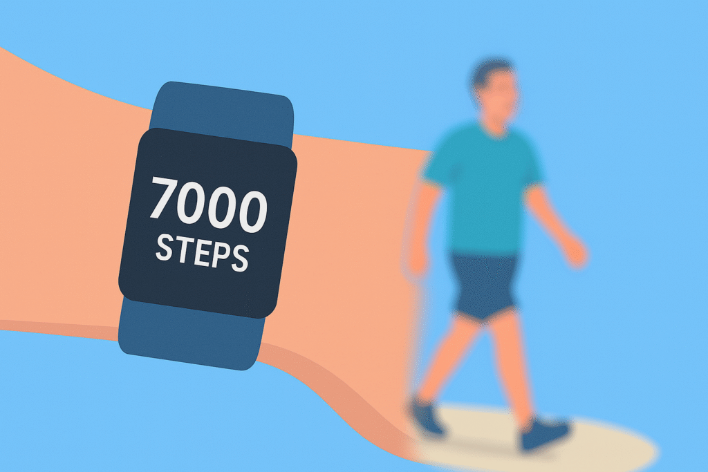 walking 7000 steps daily reduces heart disease risk