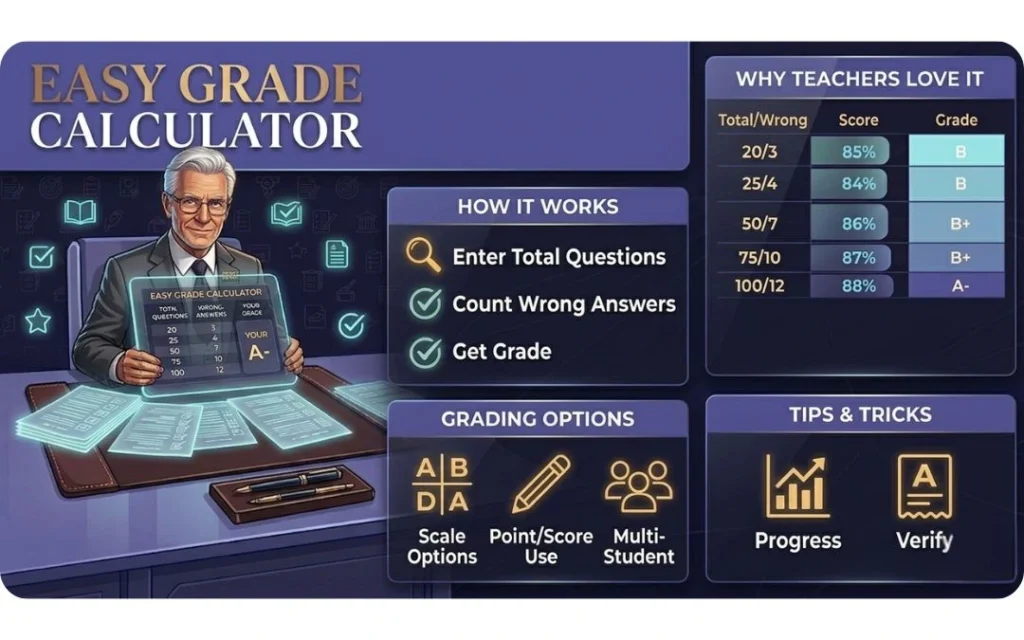 Easy Grade Average Calculator for Academic Results