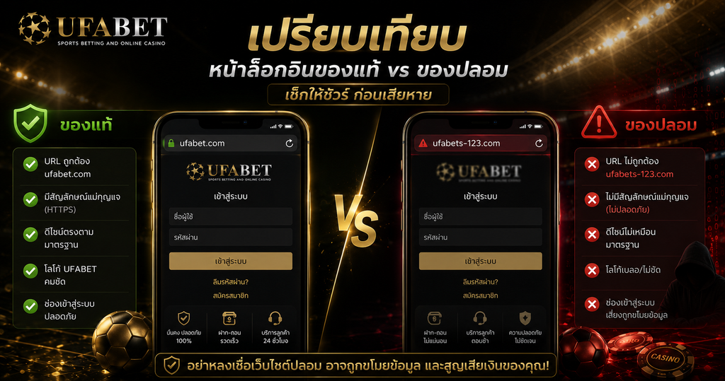 เปรียบเทียบ Ufabet เข้าสู่ระบบทางเข้า ลิงก์หลักและลิงก์สำรอง